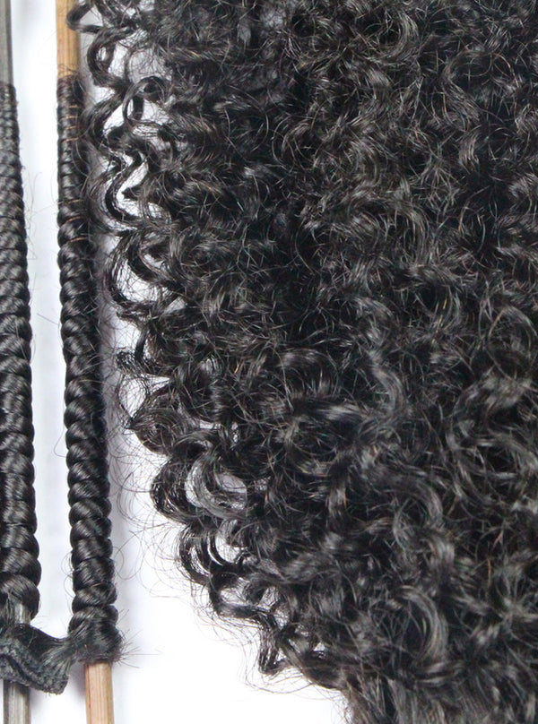 coily hair, clip in extensions black hair