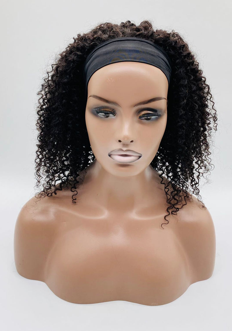 Kinky Curly Headband Wig